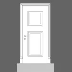 D503 - panel drzwiowy/element boazerii ściennej Orac Decor