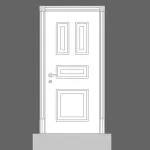 D504 - panel drzwiowy/element boazerii ściennej Orac Decor