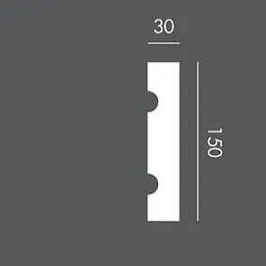 LP055 150 cm, profil (listwa) elewacyjny, sztukateria Exterior