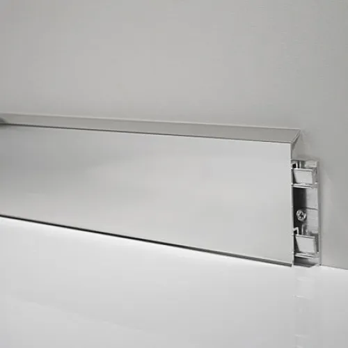 Metal Line  95/7SF  - listwa aluminiowa przypodłogowa Profilpas<br>anodowana srebrna