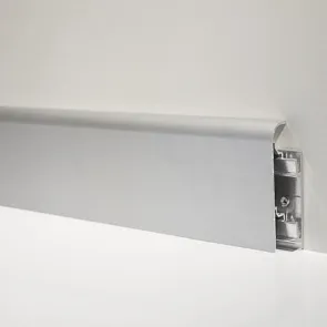 Metal Line  97/7SF  - listwa aluminiowa przypodłogowa Profilpas<br>anodowana srebrna