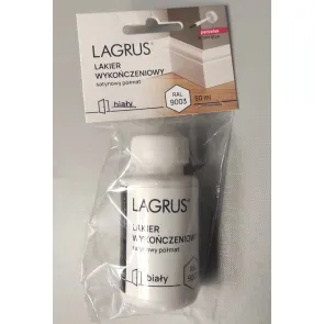 Korektor, biała farbka RAL9003 do listw MDF lakierowanych firmy Lagrus, op. 50 ml. 