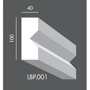 LBP001 150 cm, listwa do boniowania elewacyjna, sztukateria Exterior