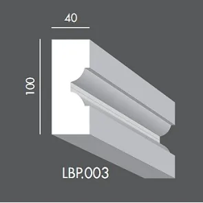 LBP003 150 cm, listwa do boniowania elewacyjna, sztukateria Exterior