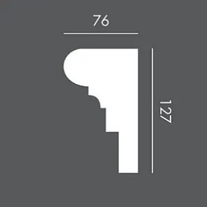 LP023 150 cm, profil (listwa) elewacyjny, sztukateria Exterior