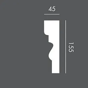 LP046 150 cm, profil (listwa) elewacyjny, sztukateria Exterior
