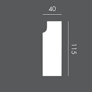 LP057 150 cm, profil (listwa) elewacyjny, sztukateria Exterior