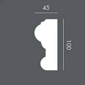 LP065 150 cm, profil (listwa) elewacyjny, sztukateria Exterior