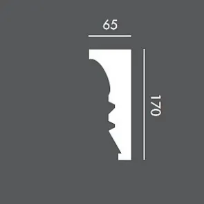 LP102 150 cm, profil (listwa) elewacyjny, sztukateria Exterior