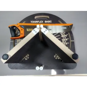 TOKIRFLEX BASIC (nowy model) - przyrżnia, skrzynka uciosowa (mitre box), ukośnica do ręcznego cięcia listw, sztukaterii (bez piły)